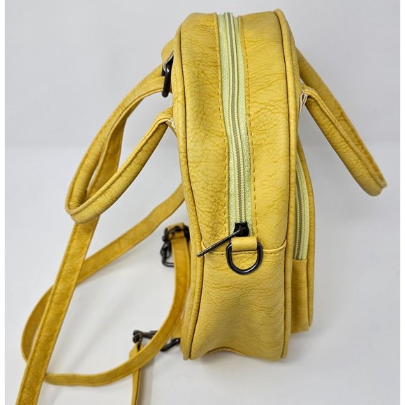 Faux‎ Yellow Leather Mini Rainbow backpack - Picture 7 of 11
